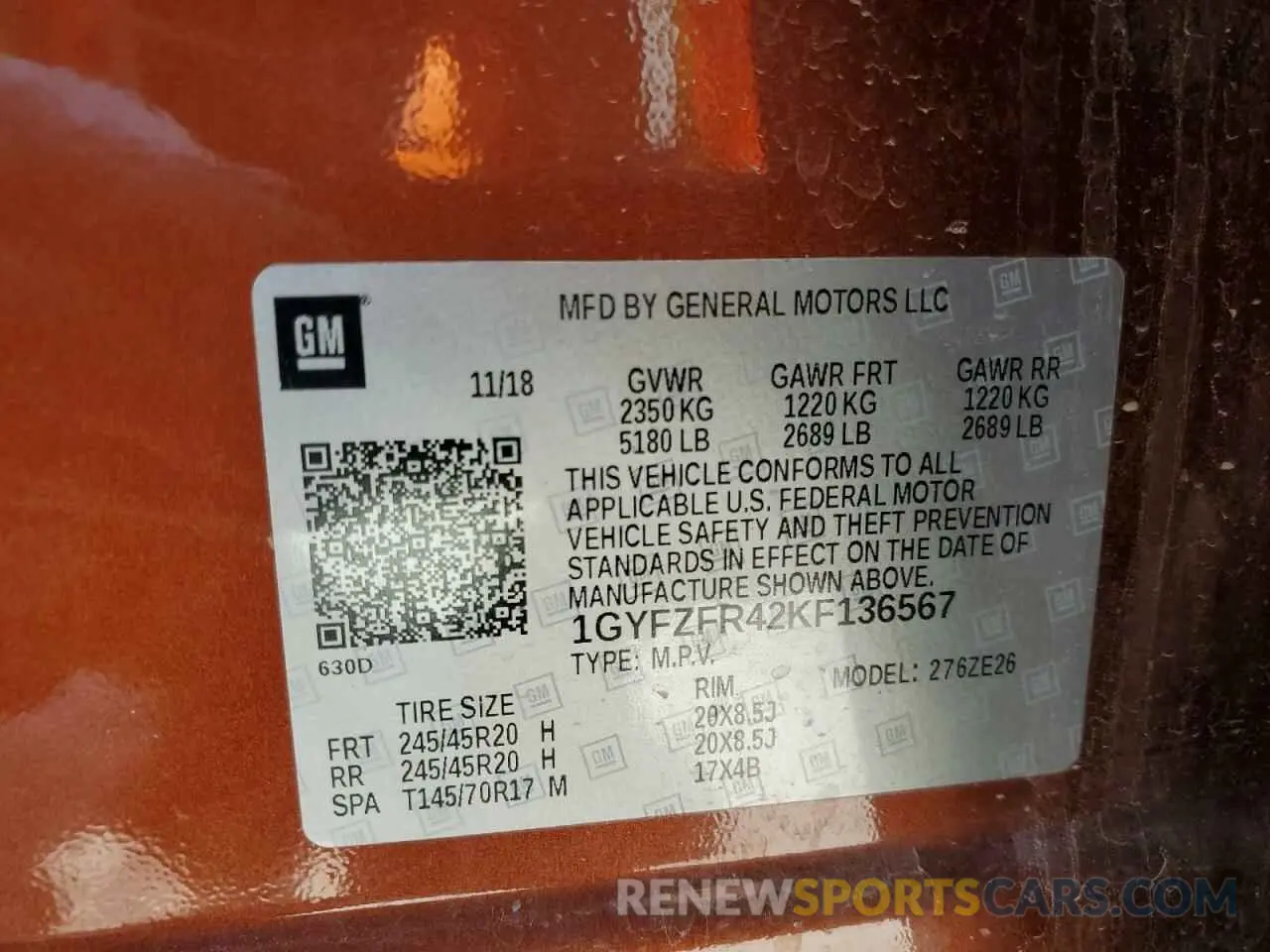 15 Фотография поврежденного автомобиля 1GYFZFR42KF136567 CADILLAC XT4 2019