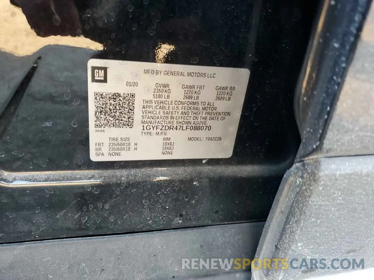 15 Photograph of a damaged car 1GYFZDR47LF088070 CADILLAC XT4 2020