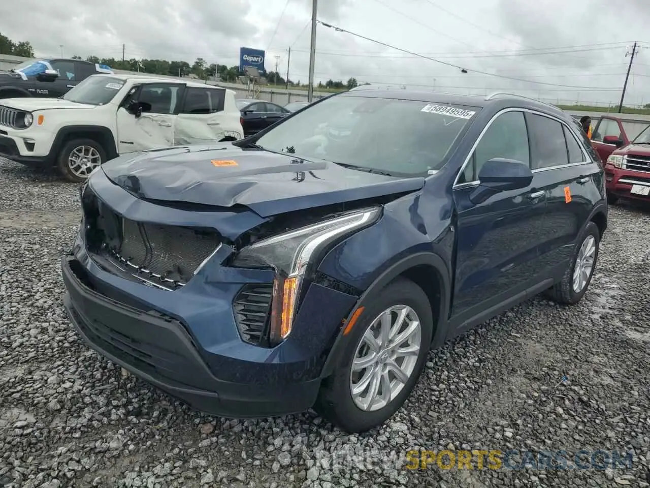 1 Photograph of a damaged car 1GYAZAR40MF019280 CADILLAC XT4 2021