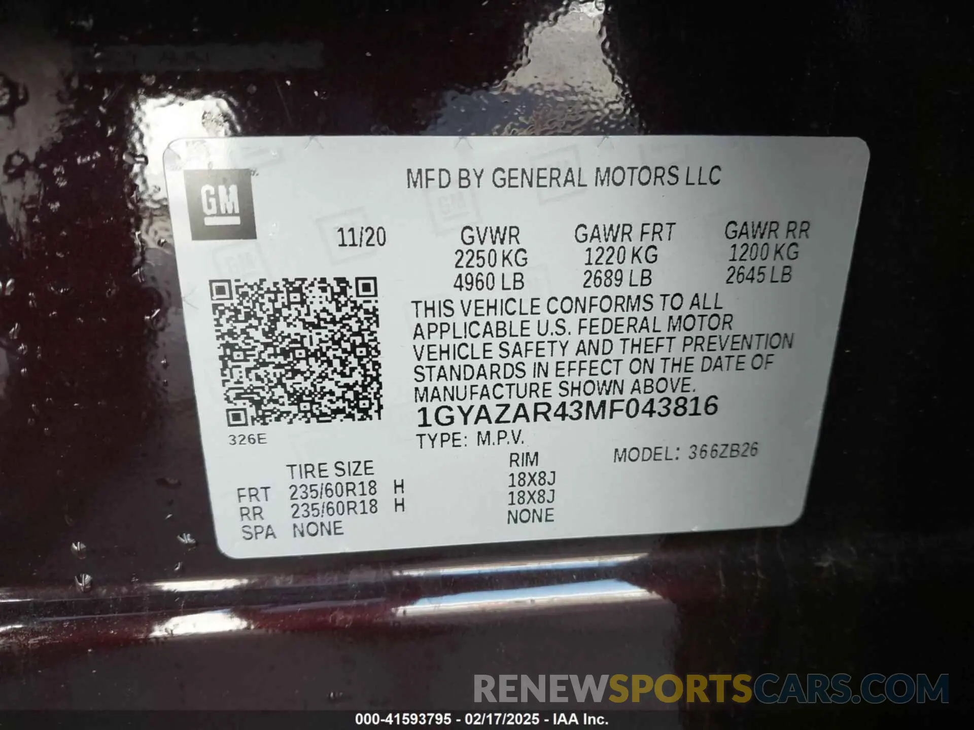 9 Фотография поврежденного автомобиля 1GYAZAR43MF043816 CADILLAC XT4 2021