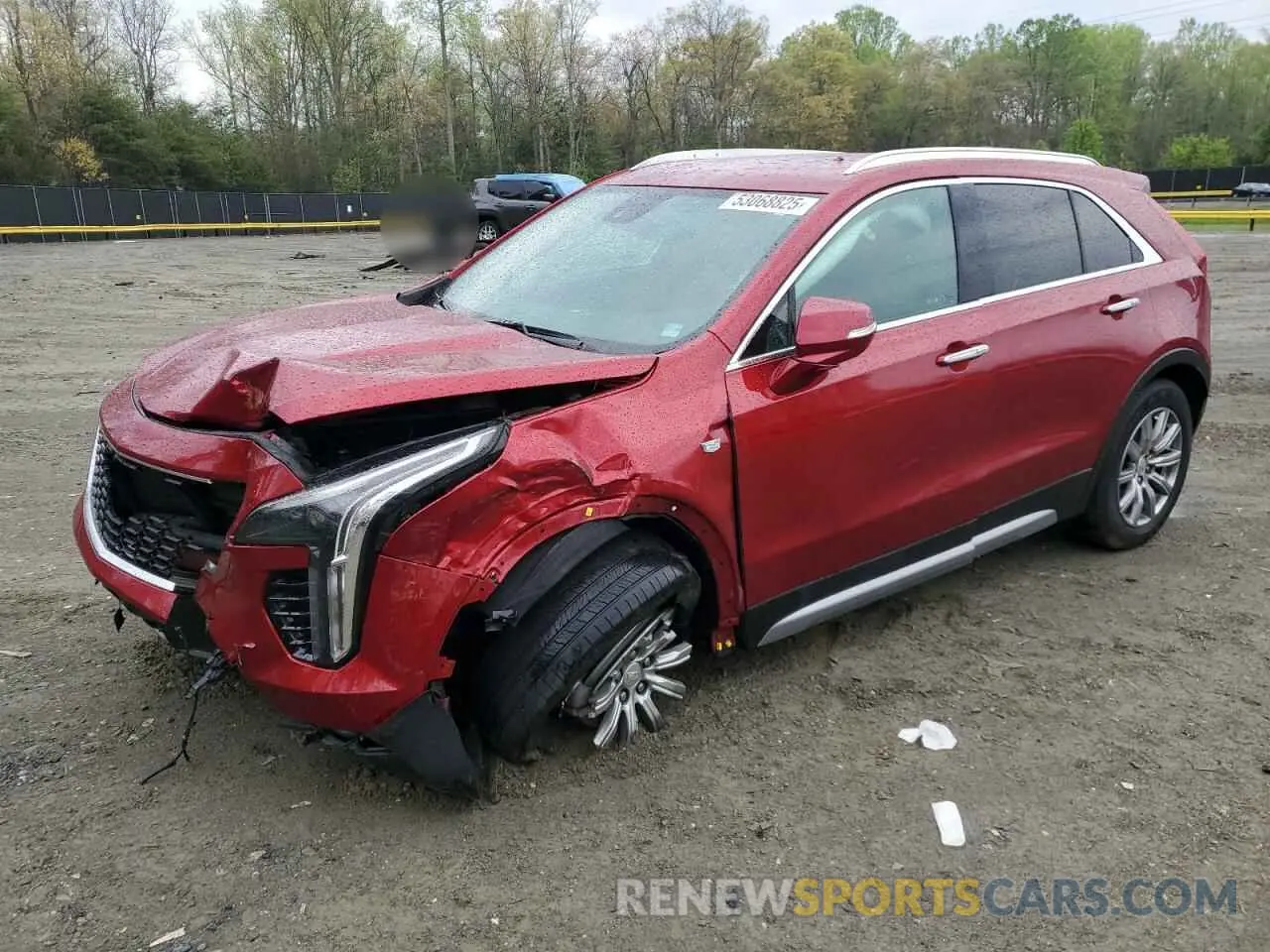 1 Photograph of a damaged car 1GYFZCR40MF011603 CADILLAC XT4 2021