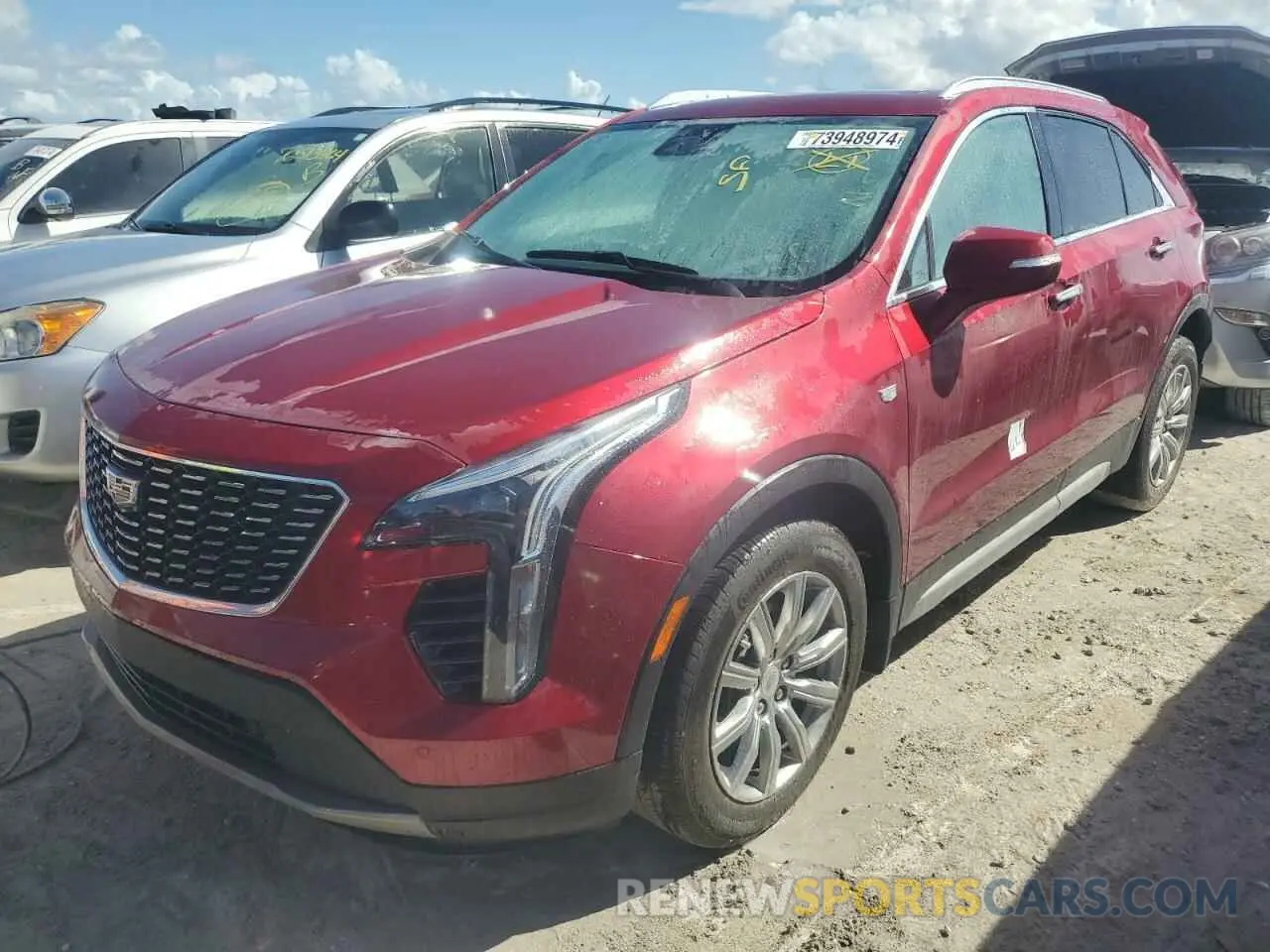 1 Photograph of a damaged car 1GYFZCR41MF018334 CADILLAC XT4 2021