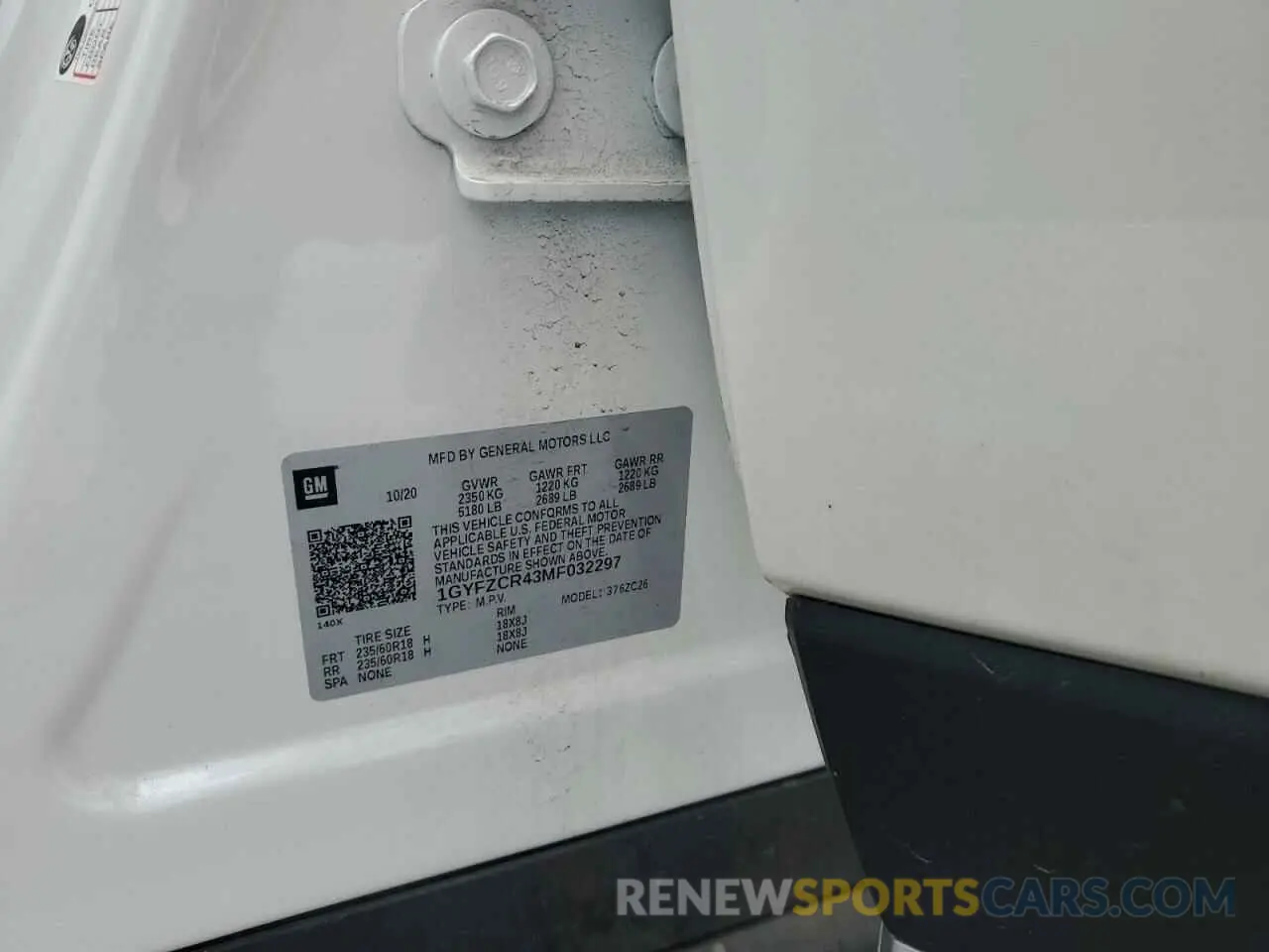 13 Фотография поврежденного автомобиля 1GYFZCR43MF032297 CADILLAC XT4 2021