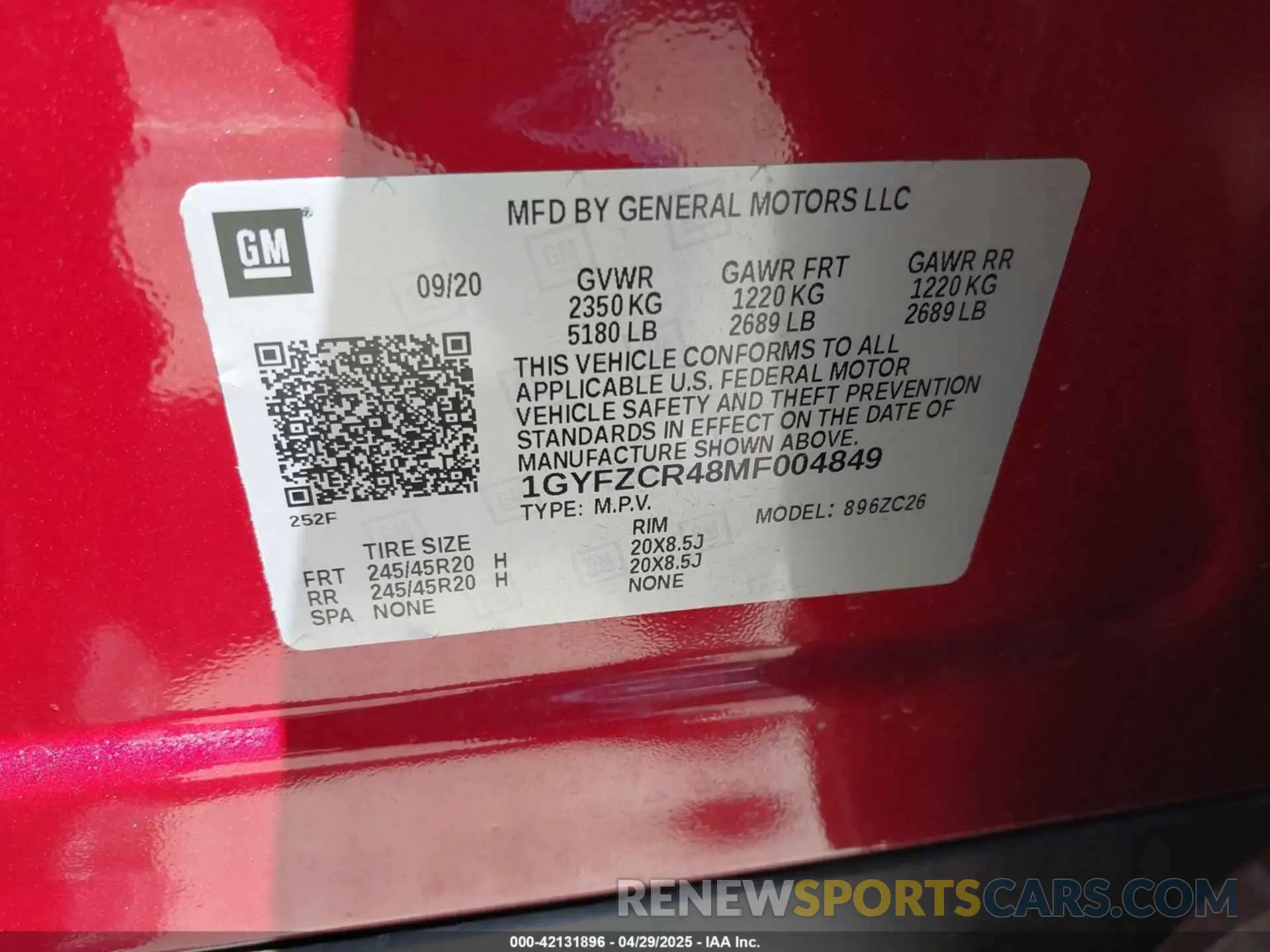 9 Фотография поврежденного автомобиля 1GYFZCR48MF004849 CADILLAC XT4 2021