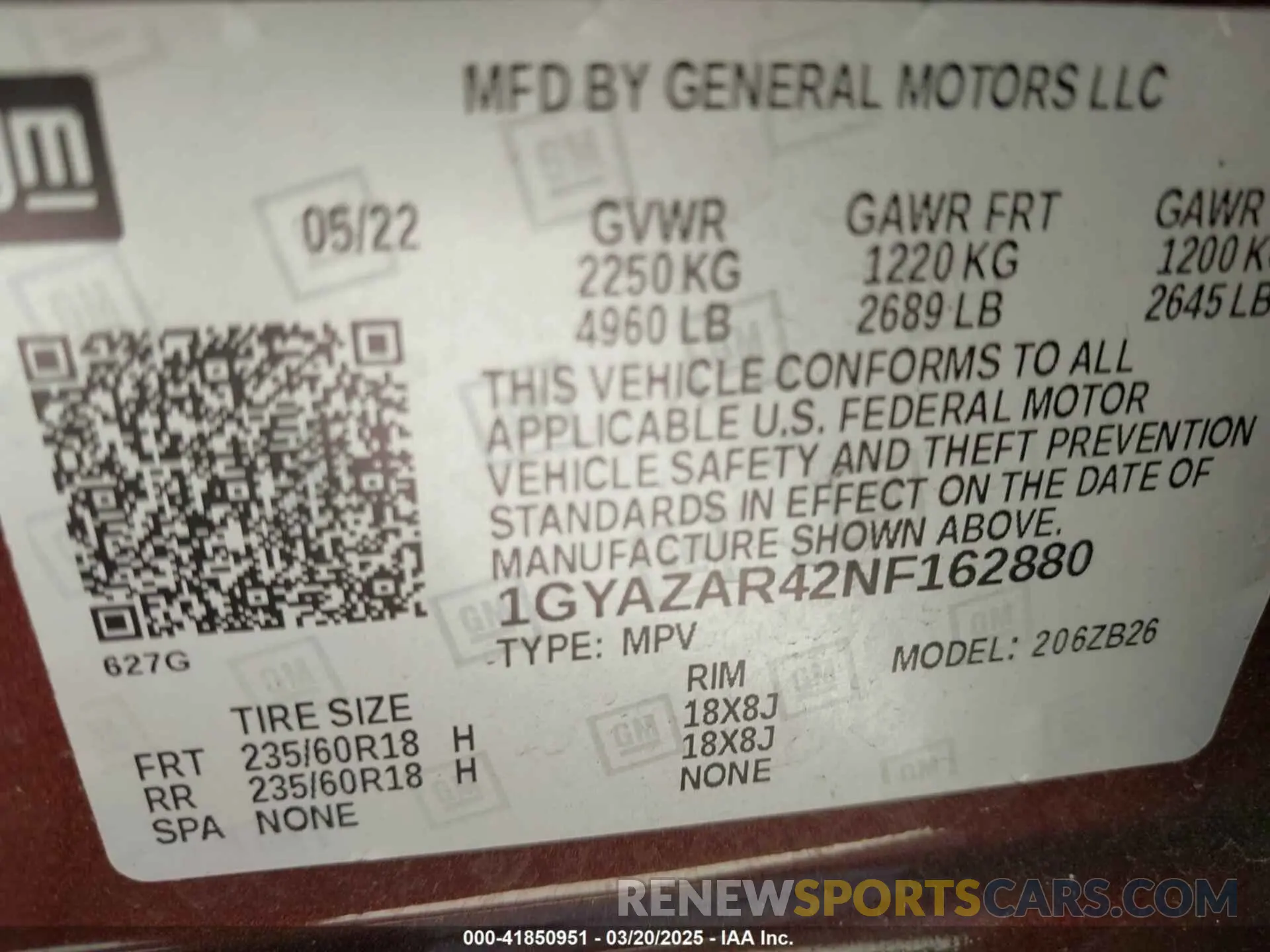 9 Photograph of a damaged car 1GYAZAR42NF162880 CADILLAC XT4 2022