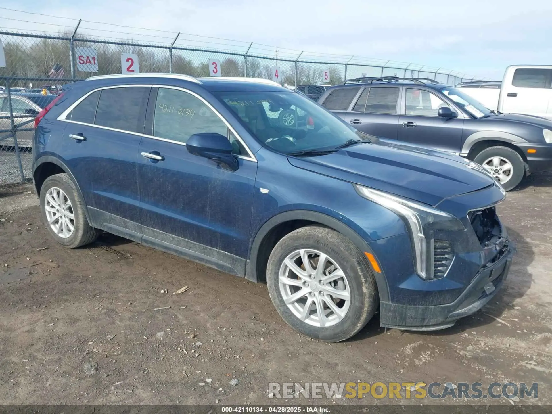1 Photograph of a damaged car 1GYFZBR40NF146348 CADILLAC XT4 2022