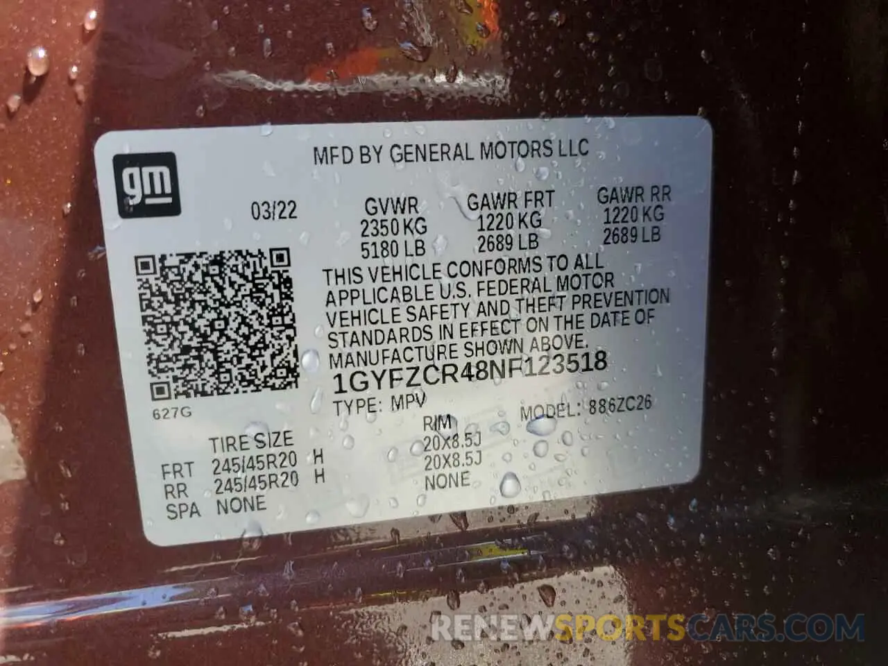 14 Фотография поврежденного автомобиля 1GYFZCR48NF123518 CADILLAC XT4 2022