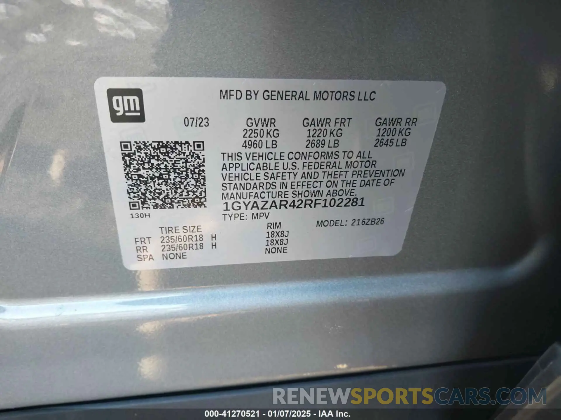 9 Фотография поврежденного автомобиля 1GYAZAR42RF102281 CADILLAC XT4 2024