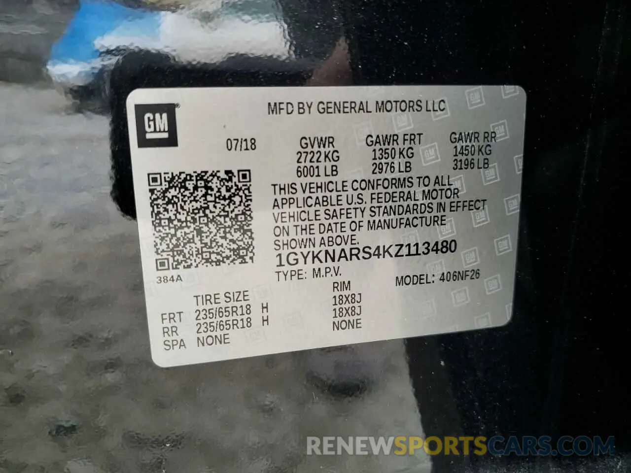13 Photograph of a damaged car 1GYKNARS4KZ113480 CADILLAC XT5 2019