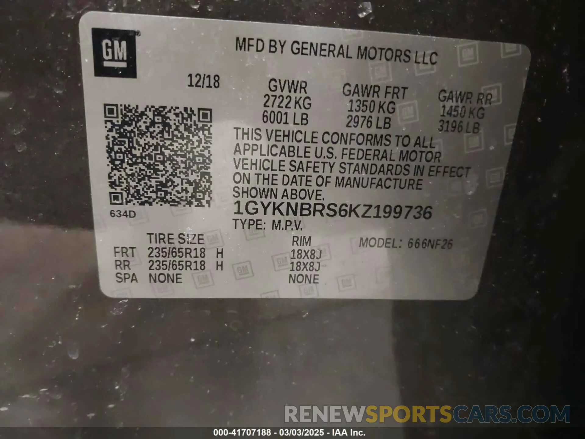 9 Фотография поврежденного автомобиля 1GYKNBRS6KZ199736 CADILLAC XT5 2019