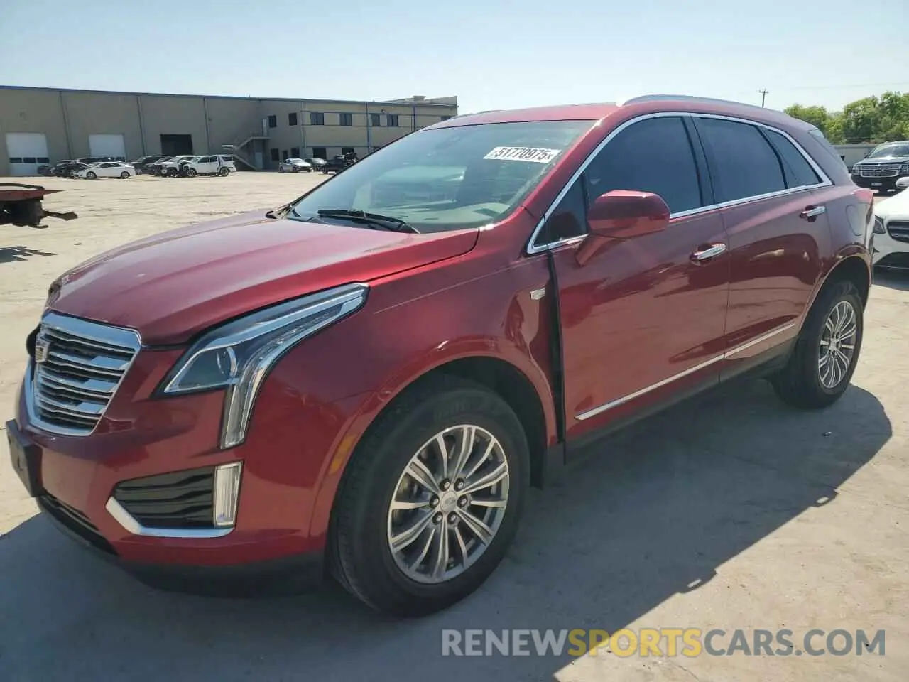 1 Photograph of a damaged car 1GYKNCRS0KZ172568 CADILLAC XT5 2019