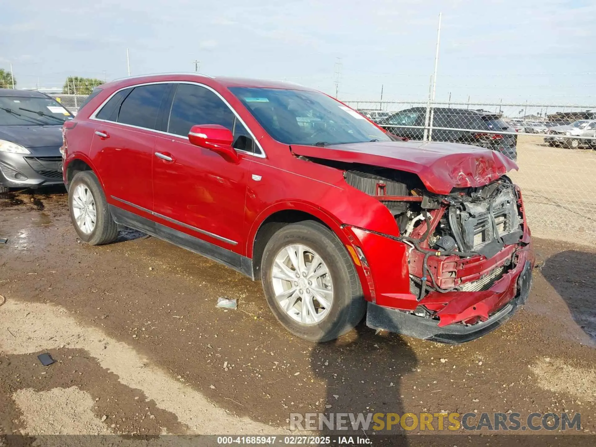 1 Photograph of a damaged car 1GYKNAR45MZ125383 CADILLAC XT5 2021