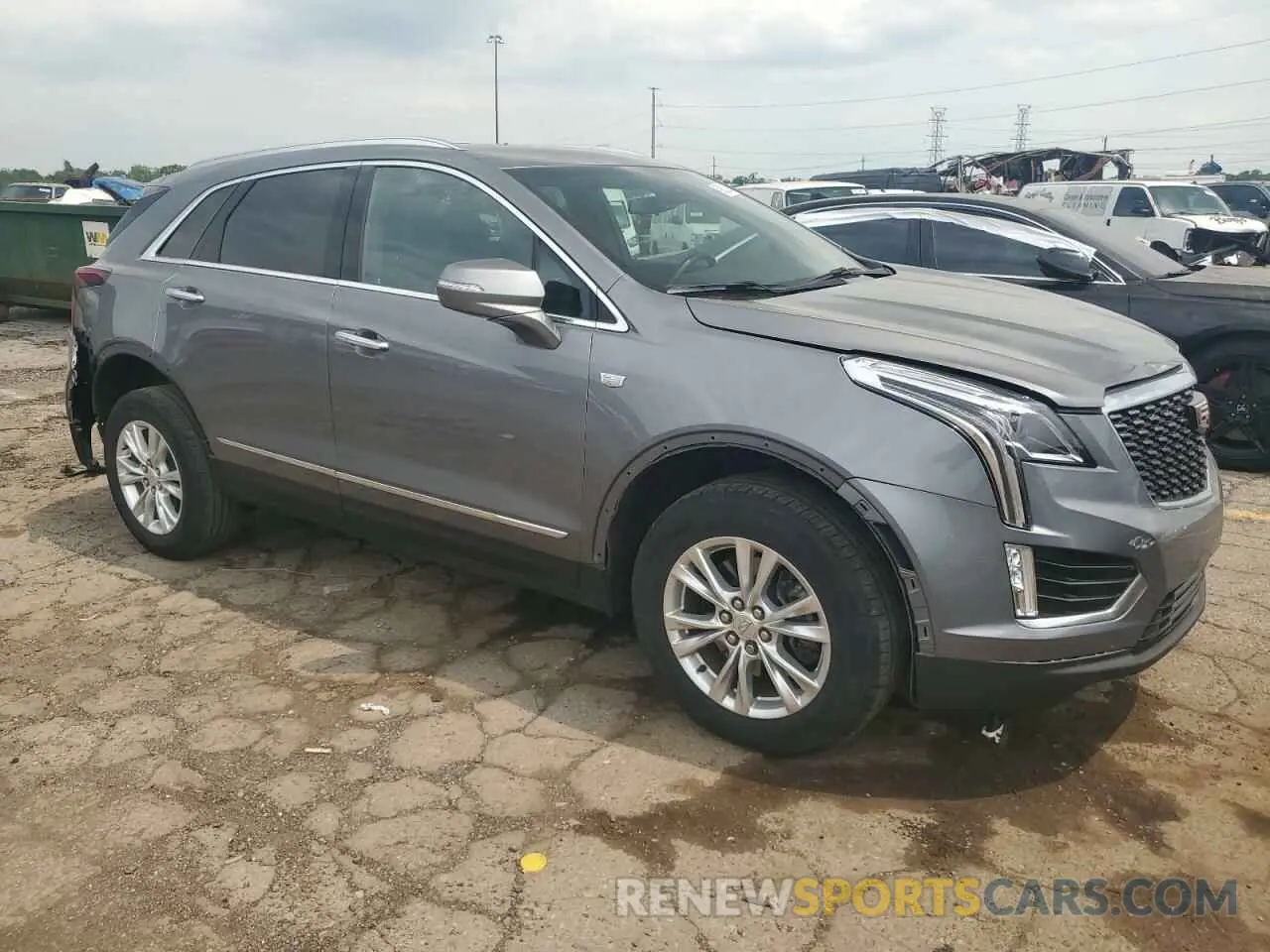 4 Фотография поврежденного автомобиля 1GYKNBR49MZ221393 CADILLAC XT5 2021