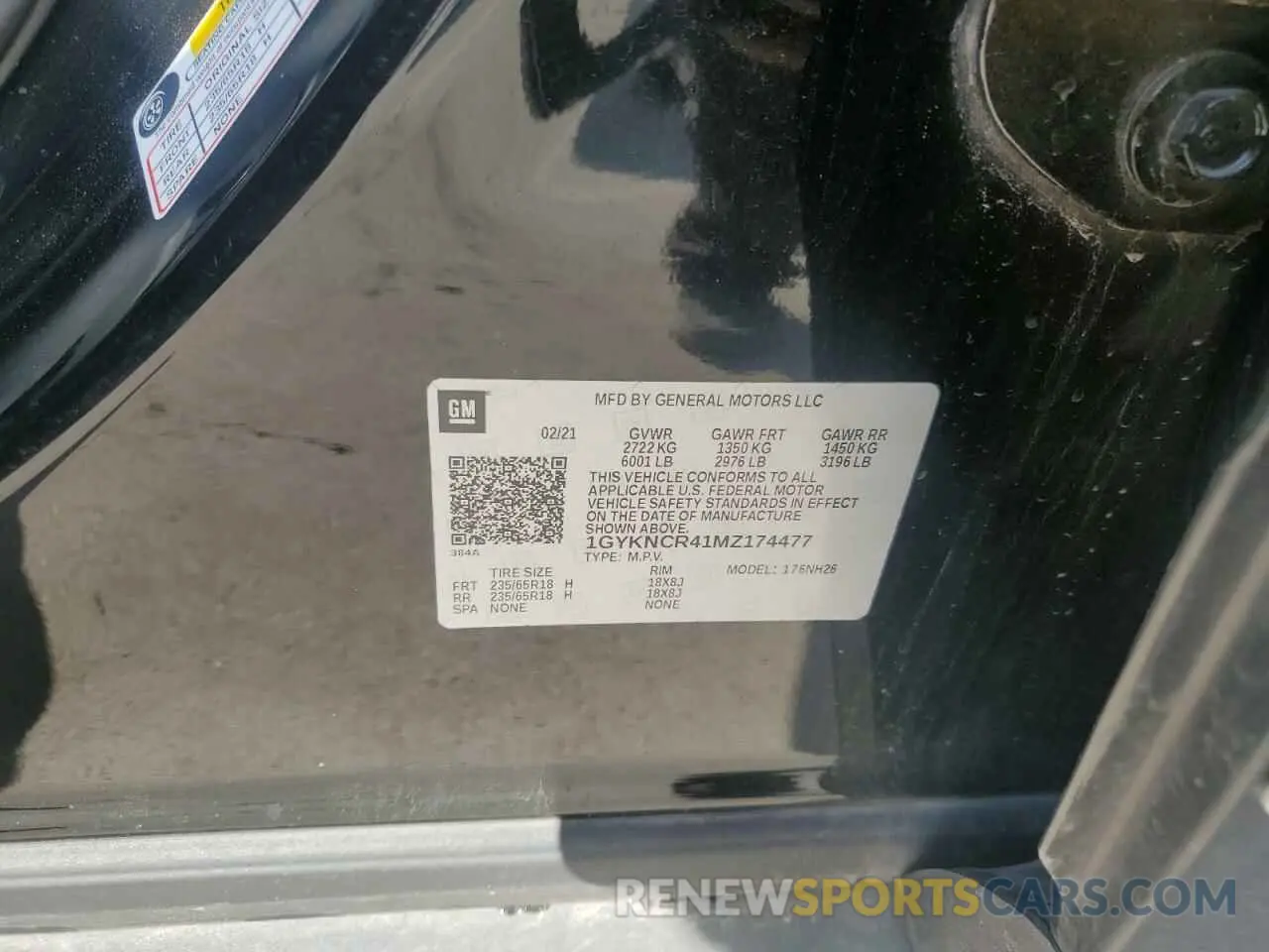 13 Фотография поврежденного автомобиля 1GYKNCR41MZ174477 CADILLAC XT5 2021