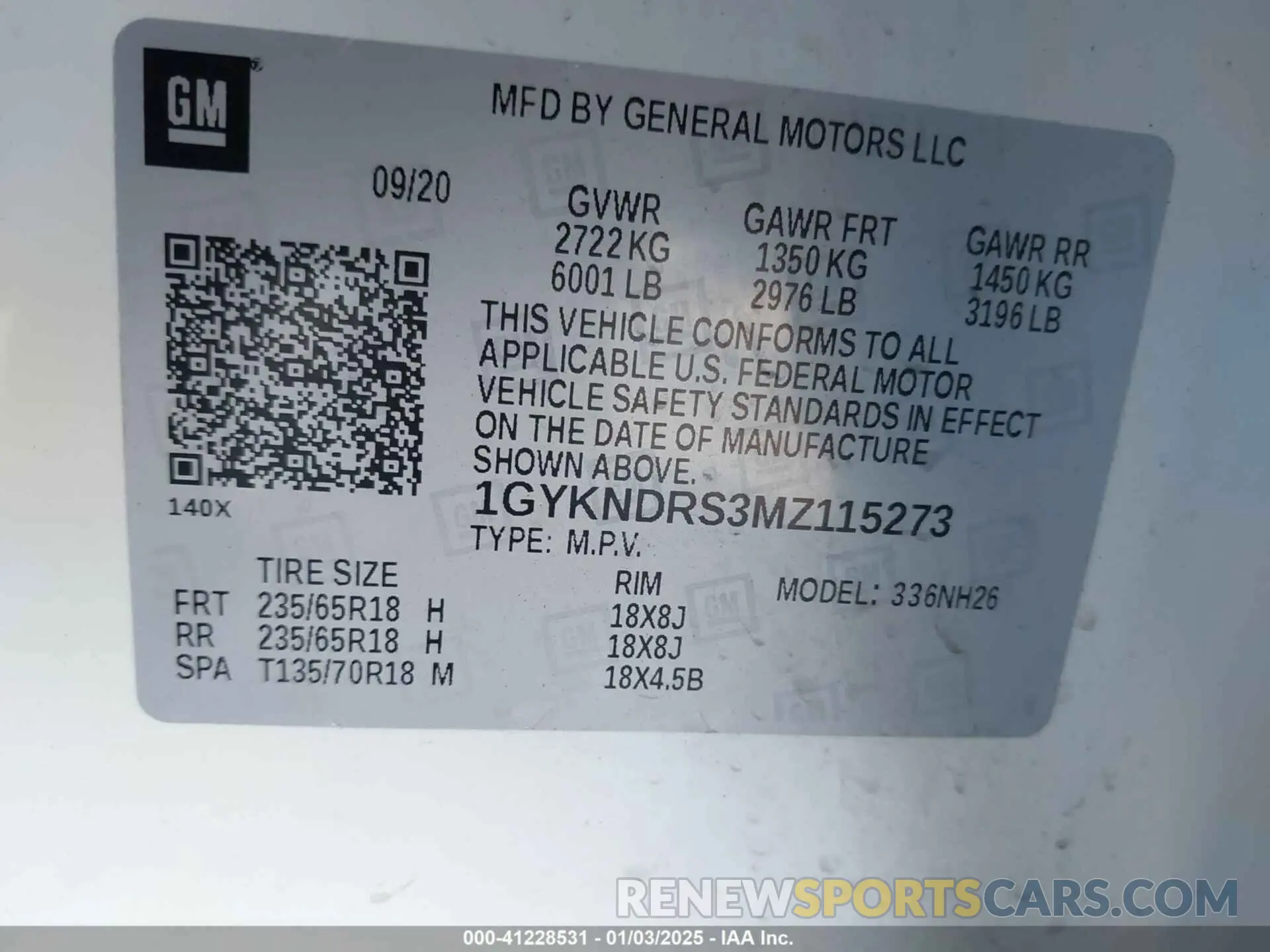 9 Photograph of a damaged car 1GYKNDRS3MZ115273 CADILLAC XT5 2021
