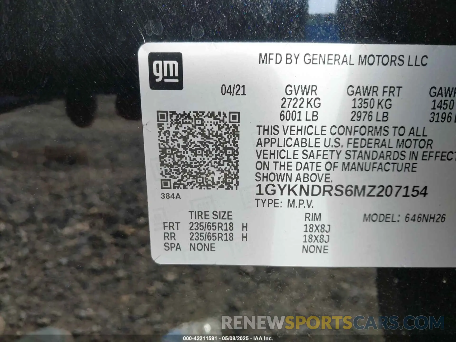 9 Photograph of a damaged car 1GYKNDRS6MZ207154 CADILLAC XT5 2021