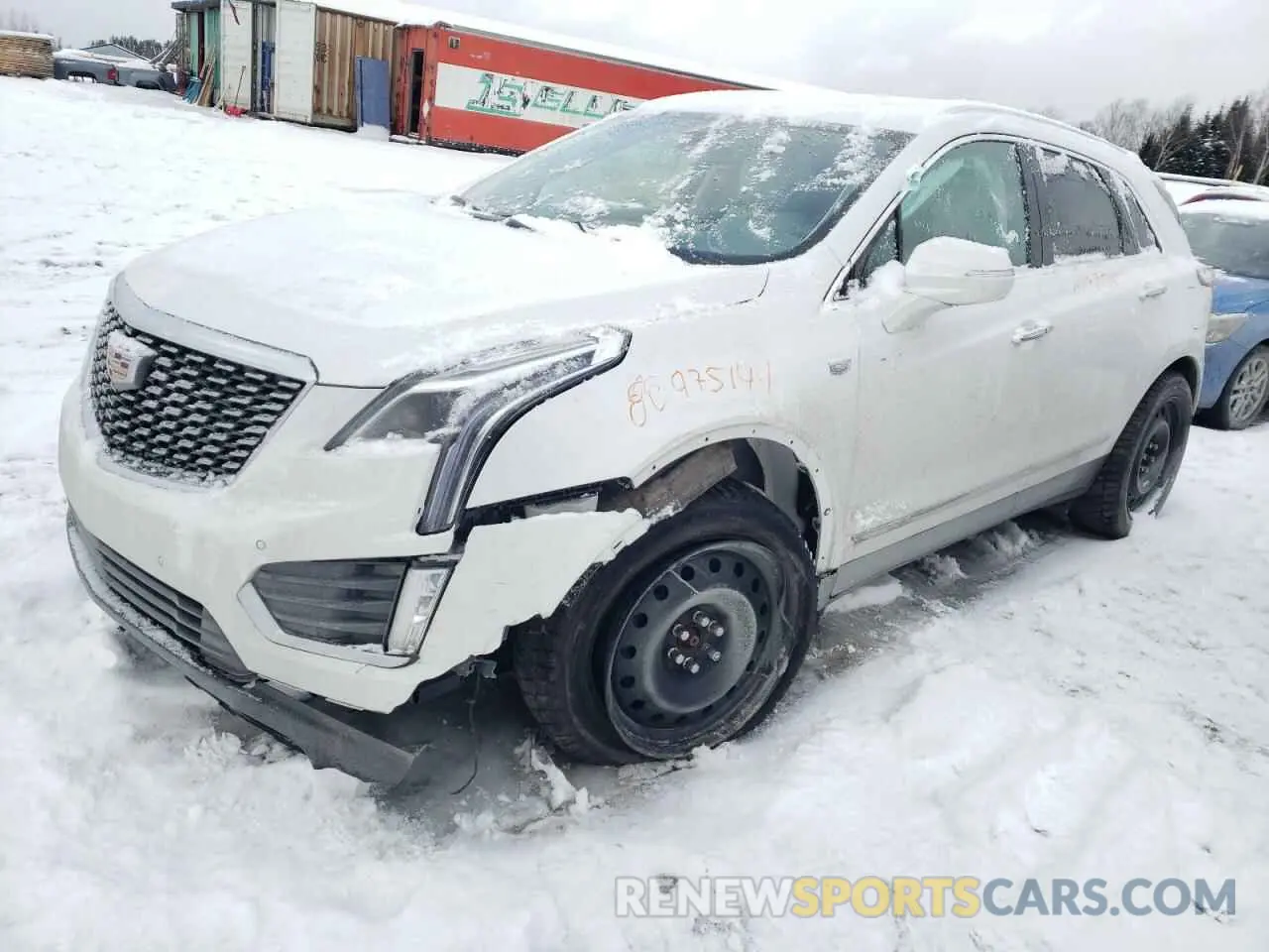 1 Photograph of a damaged car 1GYKNDRS5NZ133758 CADILLAC XT5 2022
