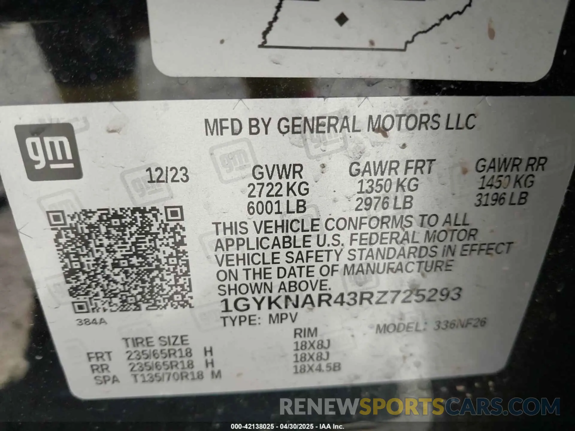 9 Photograph of a damaged car 1GYKNAR43RZ725293 CADILLAC XT5 2024