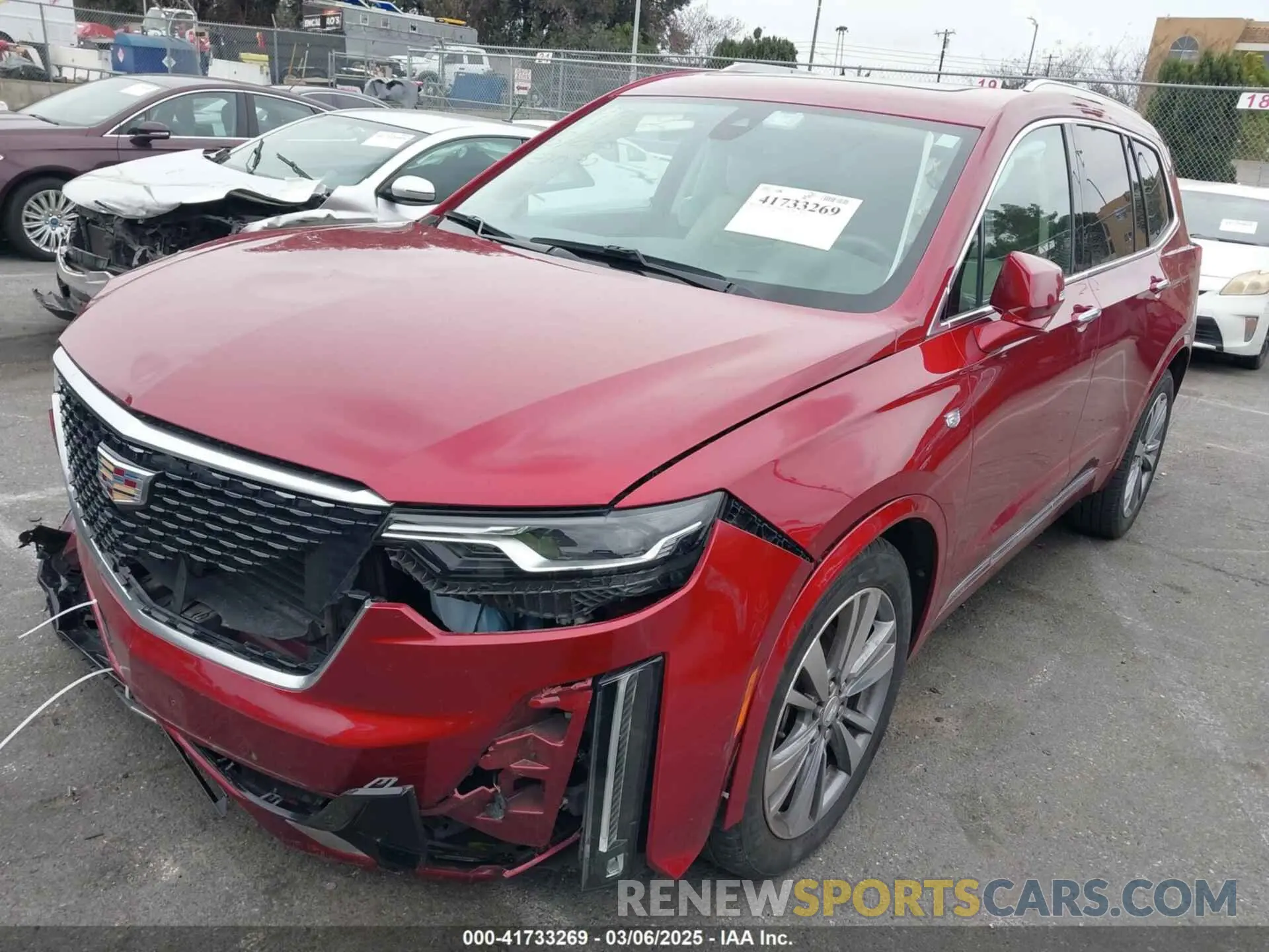2 Фотография поврежденного автомобиля 1GYKPCRSXLZ133207 CADILLAC XT6 2020