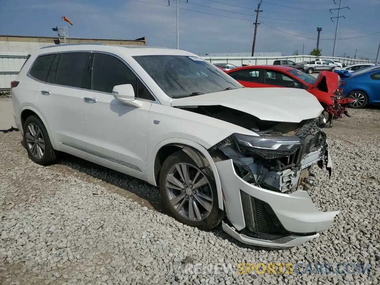 4 Фотография поврежденного автомобиля 1GYKPDRS0NZ117512 CADILLAC XT6 2022