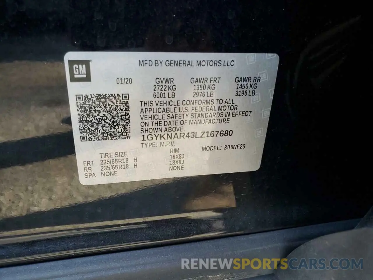 12 Фотография поврежденного автомобиля 1GYKNAR43LZ167680 CADILLAC XTS 2020