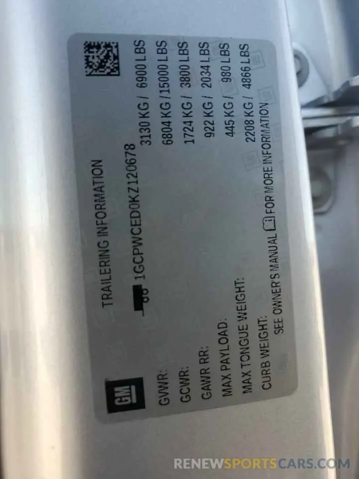 14 Фотография поврежденного автомобиля 1GCPWCED0KZ120678 CHEVROLET ALL Models 2019