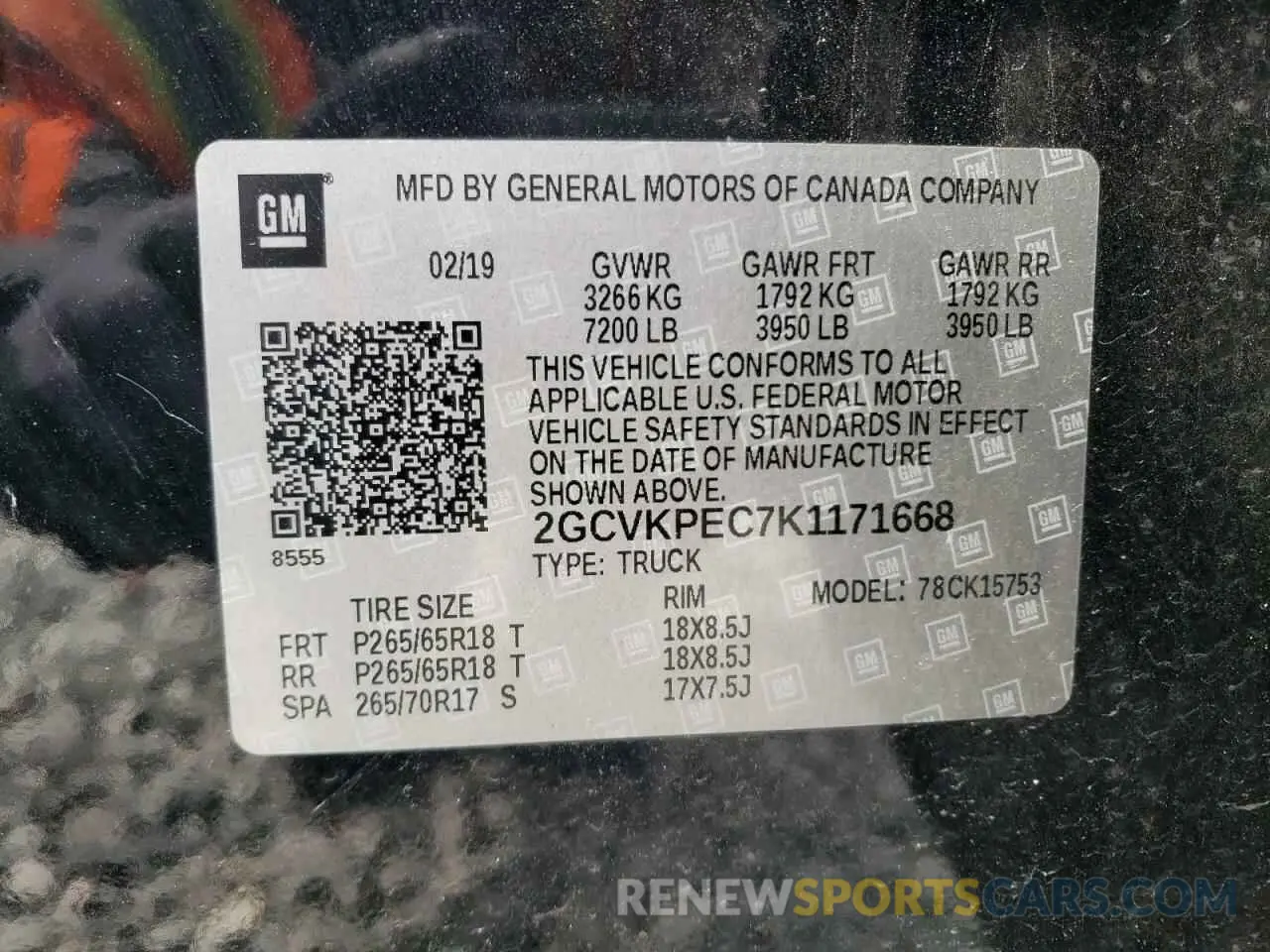 12 Photograph of a damaged car 2GCVKPEC7K1171668 CHEVROLET ALL Models 2019