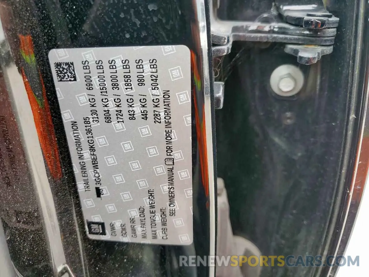 12 Photograph of a damaged car 3GCPWBEF8KG136185 CHEVROLET ALL Models 2019