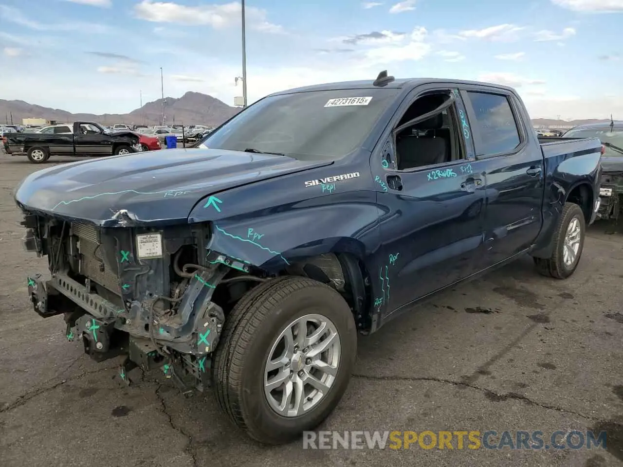 1 Photograph of a damaged car 3GCPWCED0KG253280 CHEVROLET ALL Models 2019