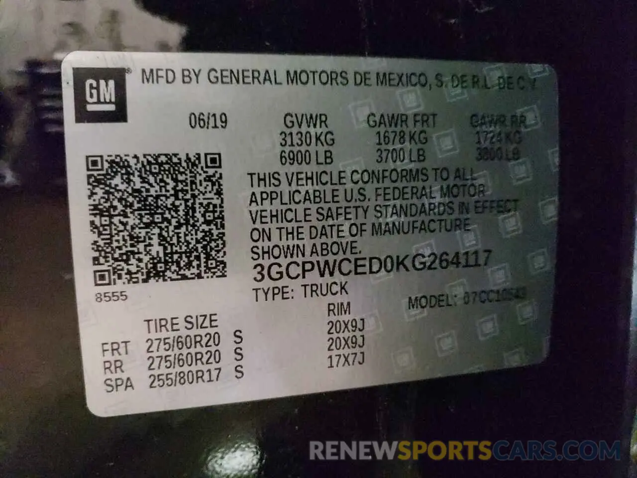 14 Фотография поврежденного автомобиля 3GCPWCED0KG264117 CHEVROLET ALL Models 2019