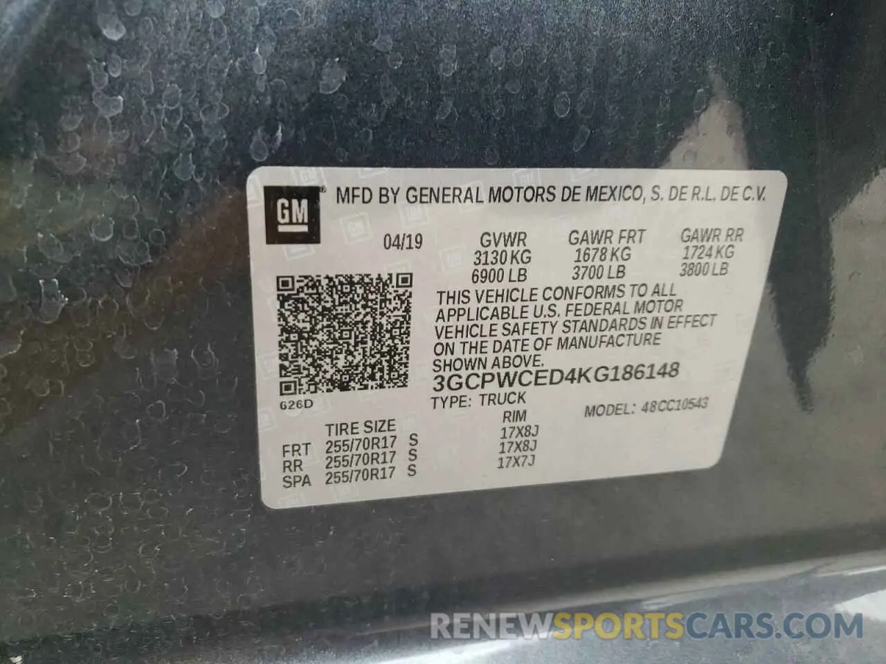 14 Фотография поврежденного автомобиля 3GCPWCED4KG186148 CHEVROLET ALL Models 2019