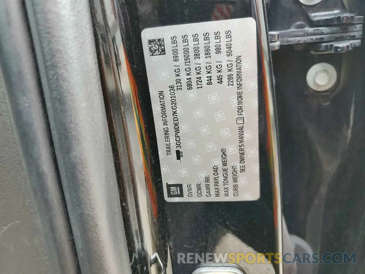 12 Photograph of a damaged car 3GCPWDED7KG201036 CHEVROLET ALL Models 2019
