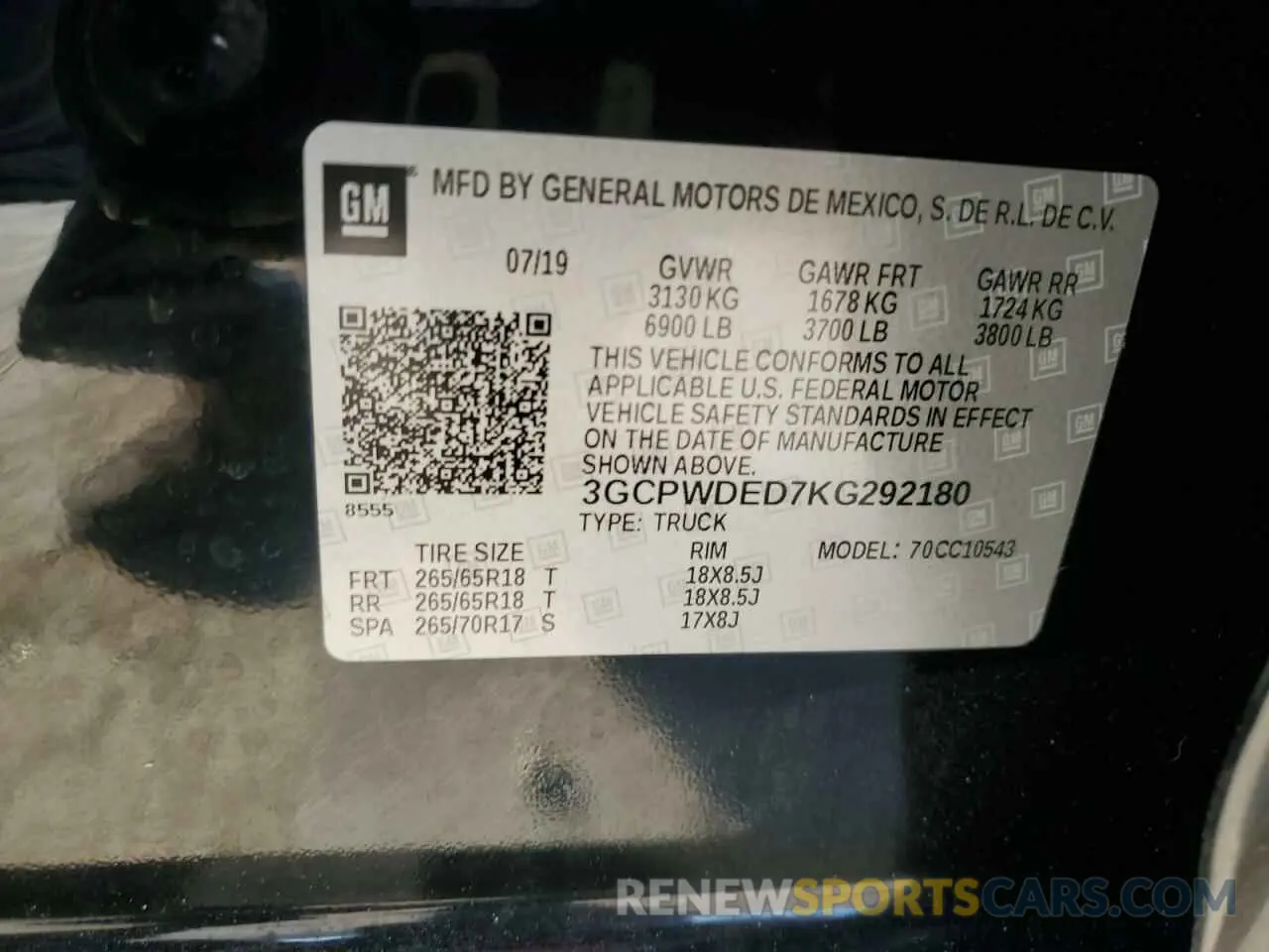 15 Фотография поврежденного автомобиля 3GCPWDED7KG292180 CHEVROLET All Models 2019
