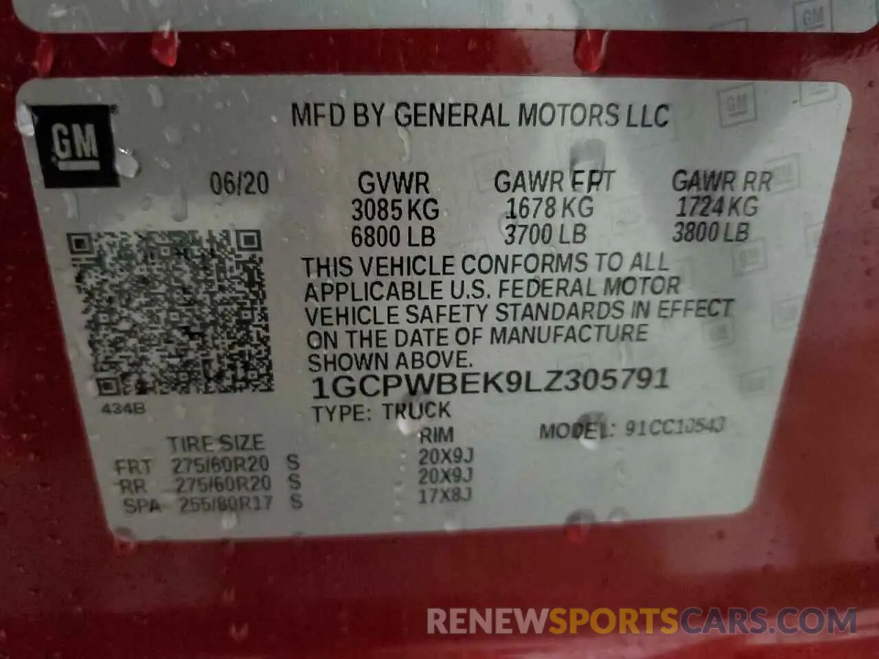 12 Фотография поврежденного автомобиля 1GCPWBEK9LZ305791 CHEVROLET ALL Models 2020