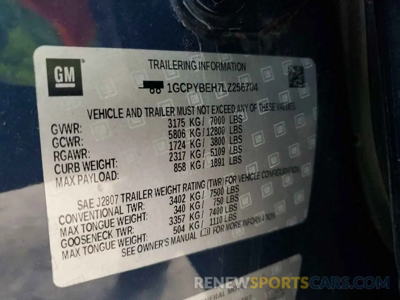 12 Photograph of a damaged car 1GCPYBEH7LZ256704 CHEVROLET ALL Models 2020