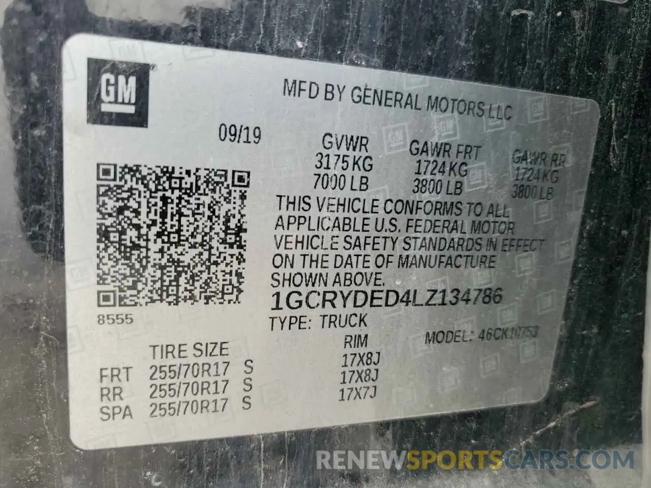 14 Фотография поврежденного автомобиля 1GCRYDED4LZ134786 CHEVROLET ALL Models 2020