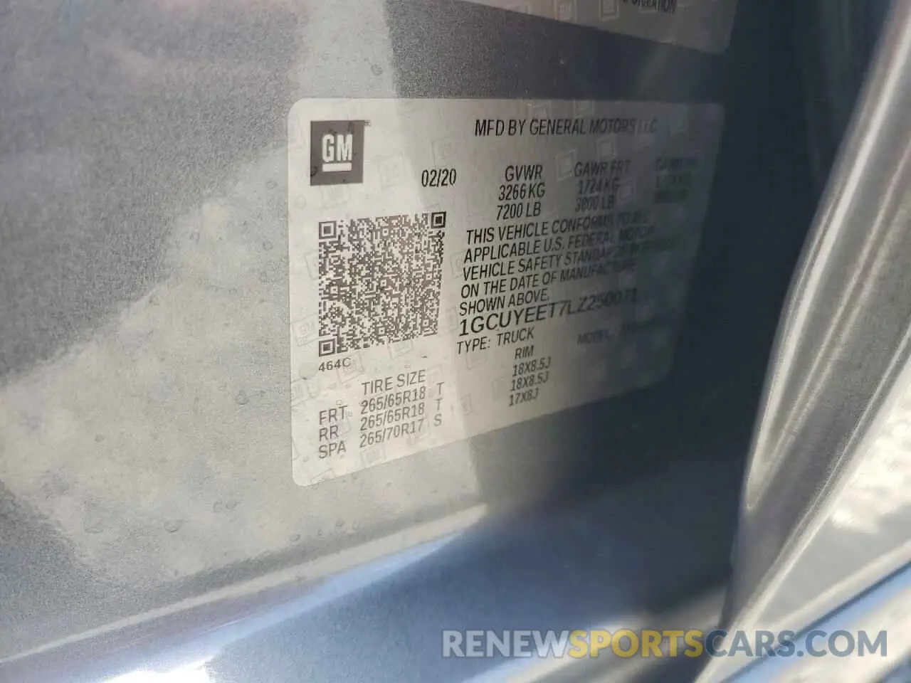 12 Photograph of a damaged car 1GCUYEET7LZ250071 CHEVROLET ALL Models 2020