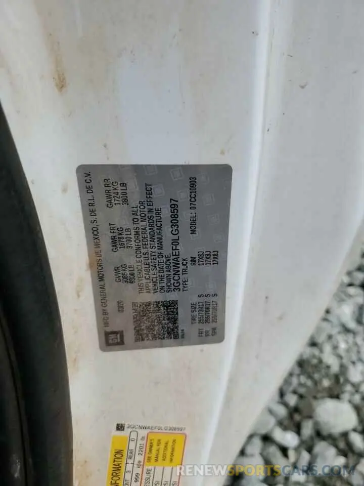 12 Фотография поврежденного автомобиля 3GCNWAEF0LG308597 CHEVROLET ALL Models 2020