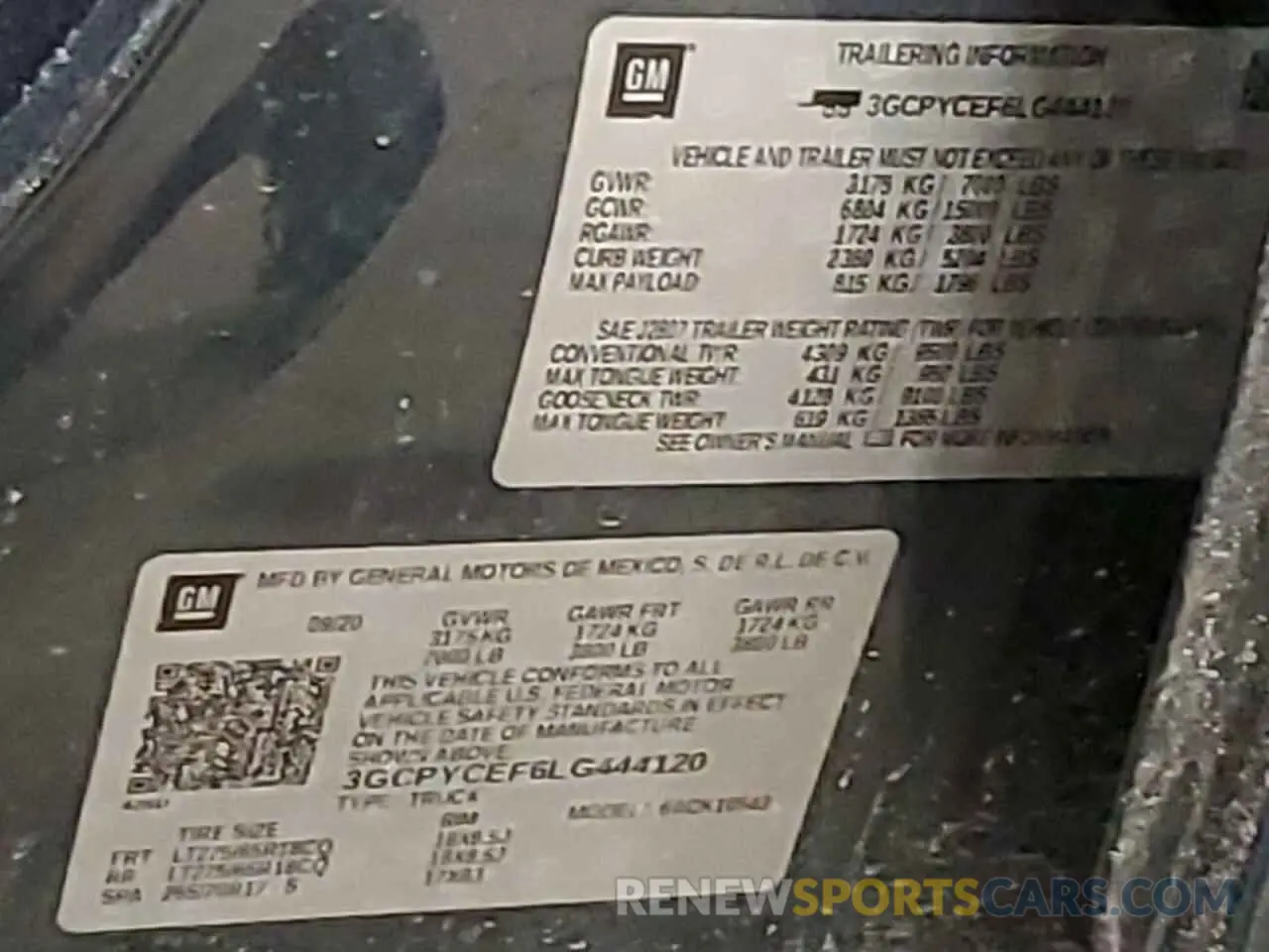 14 Photograph of a damaged car 3GCPYCEF6LG444120 CHEVROLET ALL Models 2020