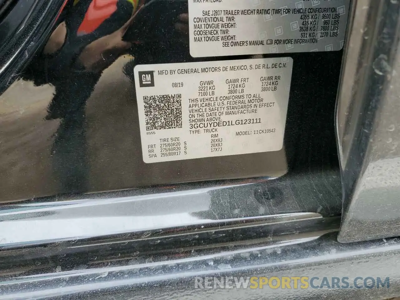 12 Фотография поврежденного автомобиля 3GCUYDED1LG123111 CHEVROLET ALL Models 2020