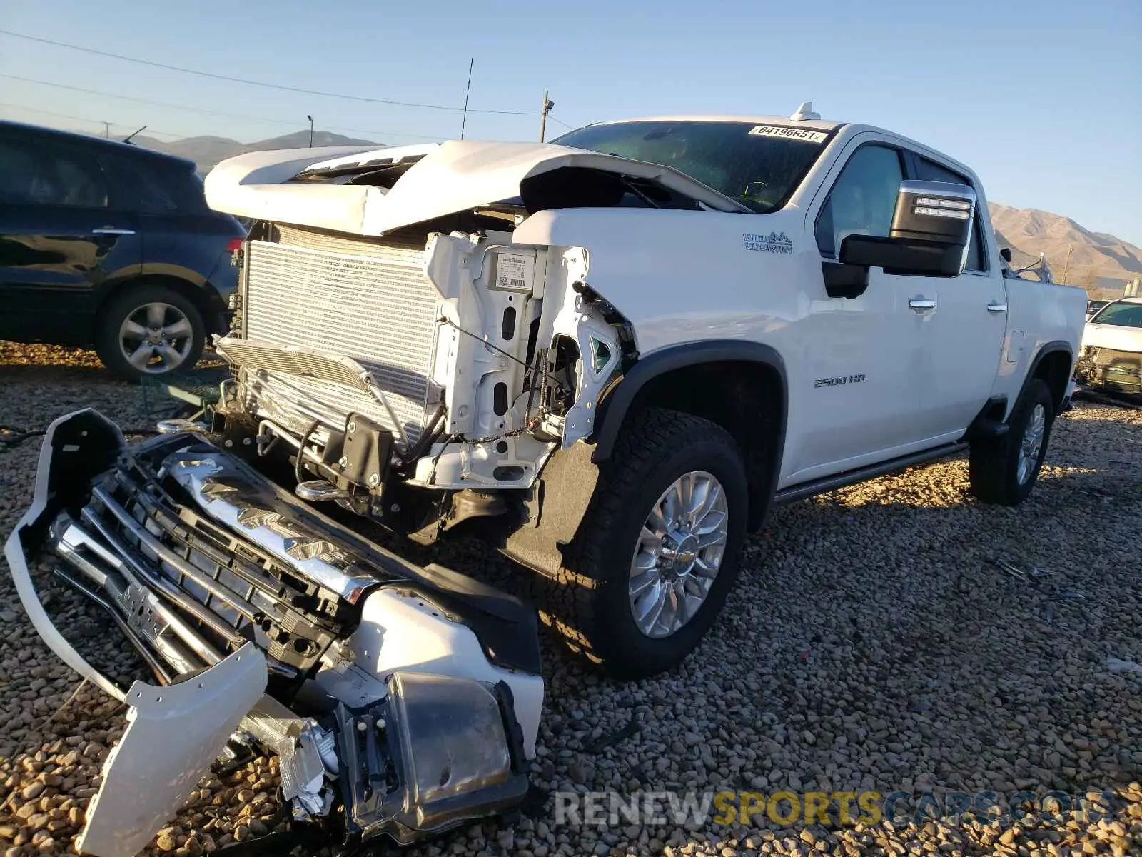 2 Photograph of a damaged car 1GC4YREY5MF184805 CHEVROLET ALL Models 2021
