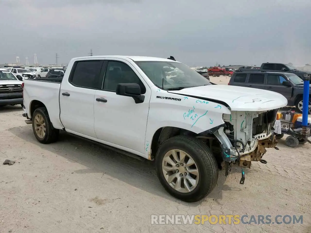 4 Photograph of a damaged car 1GCPWBEH1MZ158713 CHEVROLET ALL Models 2021