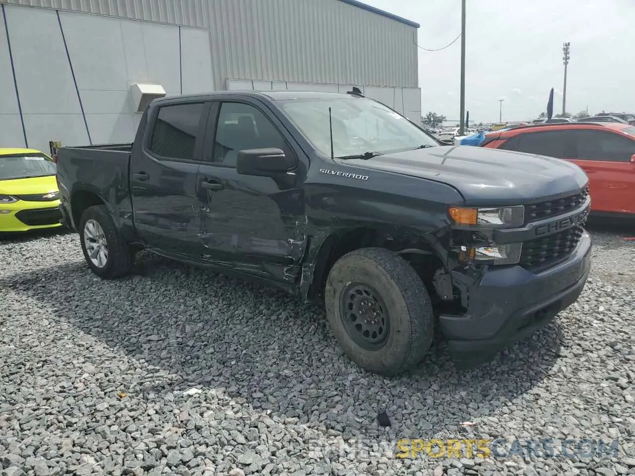 4 Фотография поврежденного автомобиля 1GCPWBEKXMZ288291 CHEVROLET ALL Models 2021