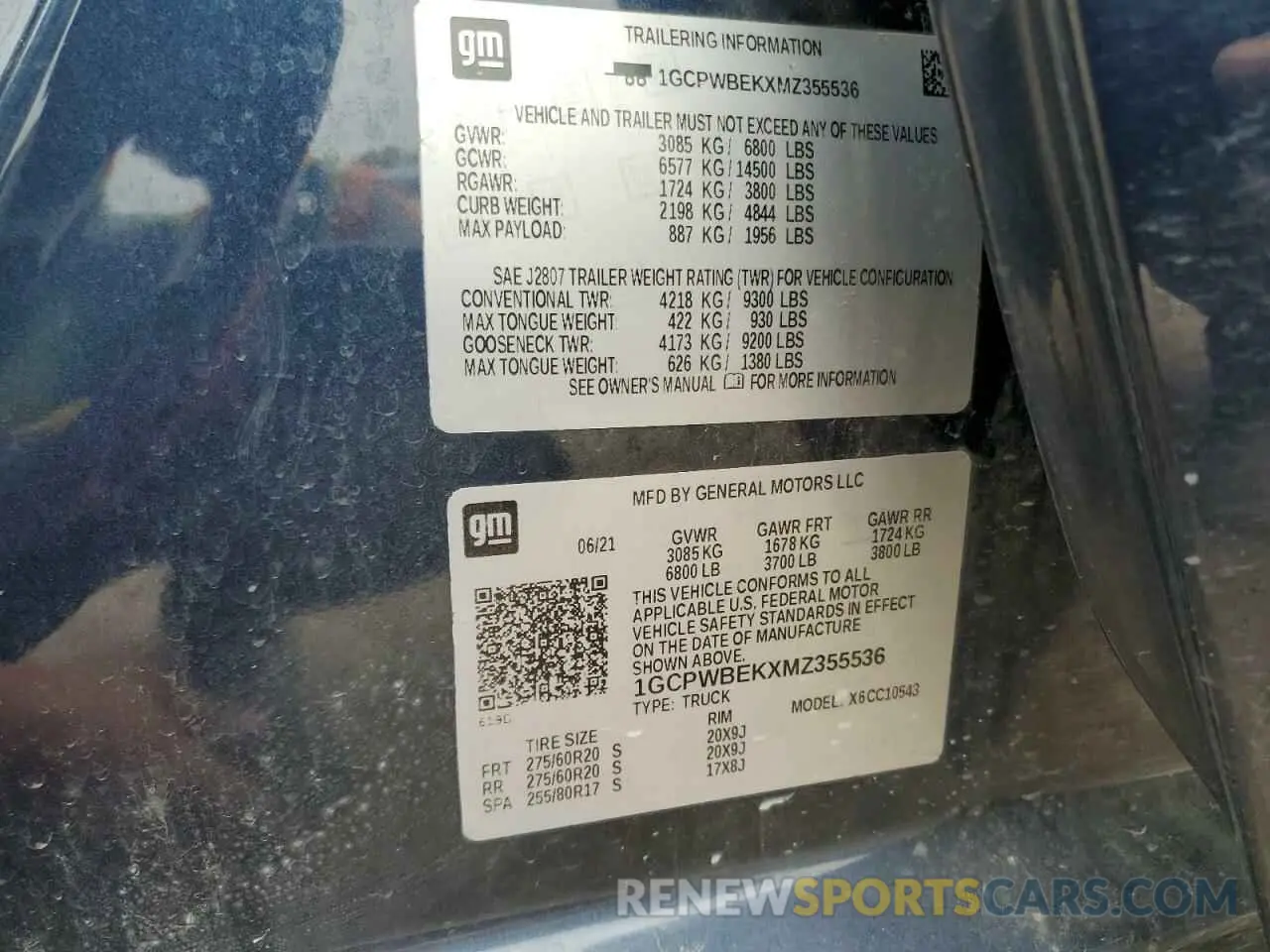 12 Photograph of a damaged car 1GCPWBEKXMZ355536 CHEVROLET ALL Models 2021