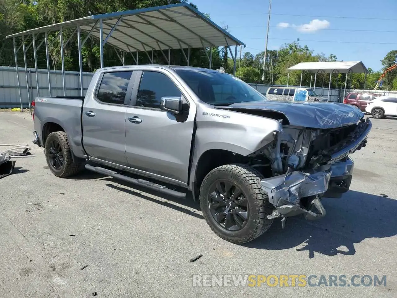 4 Фотография поврежденного автомобиля 1GCPYBEH3MZ149229 CHEVROLET ALL Models 2021
