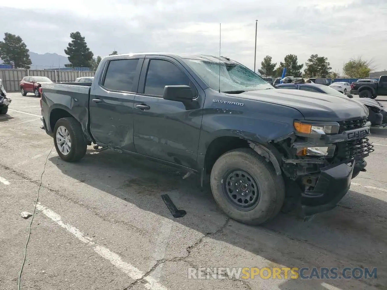 4 Photograph of a damaged car 1GCPYBEK3MZ393460 CHEVROLET ALL Models 2021