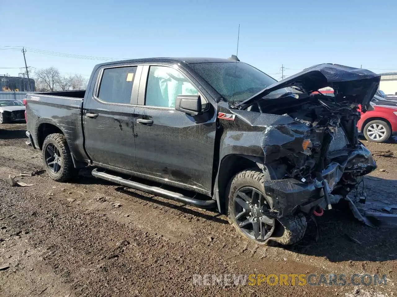4 Photograph of a damaged car 1GCPYCEF3MZ176760 CHEVROLET ALL Models 2021