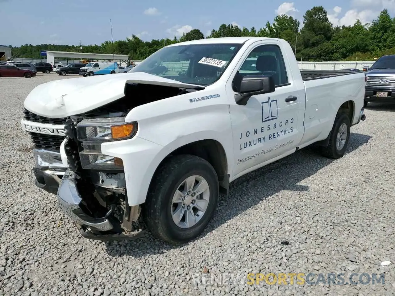 1 Photograph of a damaged car 3GCNWAEF2MG317013 CHEVROLET ALL Models 2021
