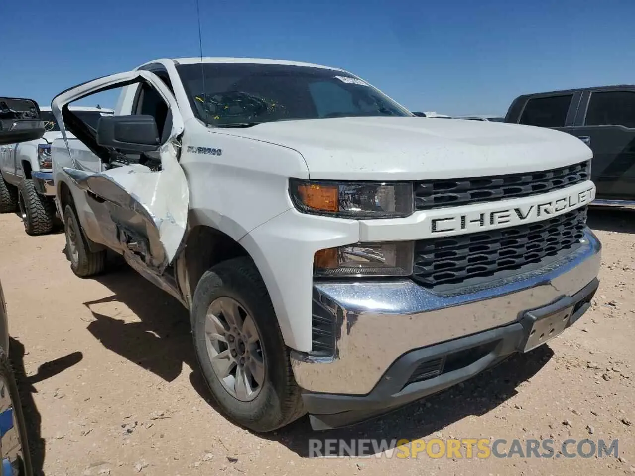 4 Фотография поврежденного автомобиля 3GCNWAEF6MG335630 CHEVROLET ALL Models 2021