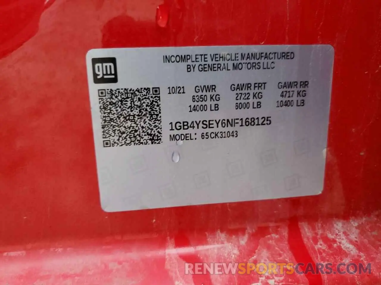 13 Фотография поврежденного автомобиля 1GB4YSEY6NF168125 CHEVROLET ALL Models 2022